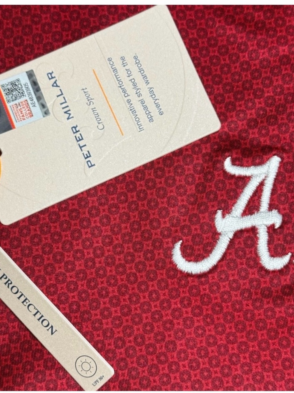 PETER MILLAR *Alabama* Tesseract Performance Jersey Polo